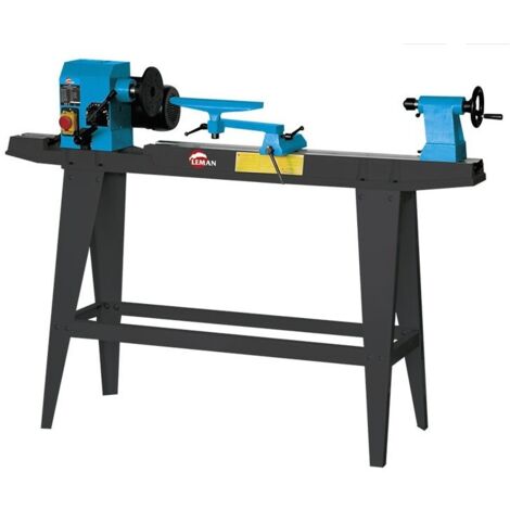 Torno de madera 850MM con base de acero - LEMAN - TAB085