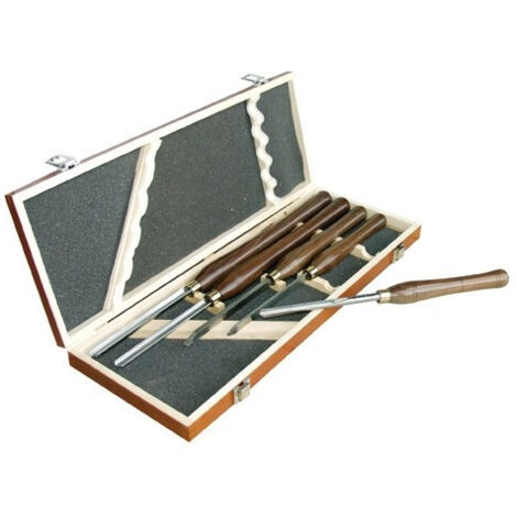 Leman - Caja de madera 5 herramientas de torno - 870.500.05