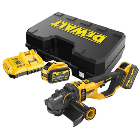 Amoladora Brushless DEWALT XR FLEXVOLT 54V 3Ah Li-Ion 230 mm - 2 baterías, caja - DCG460X2-QW