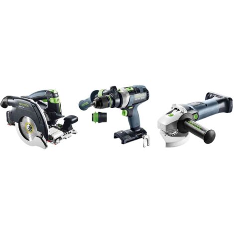 Kit combinado de carpintería a batería FESTOOL - HKC 55 + TPC 18 + AGC 18 + TB M 137 - 578025