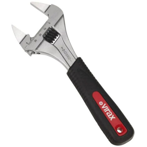 VIRAX llave ajustable, boca fina, abertura extra ancha 39 Lg.215 mm - 017050