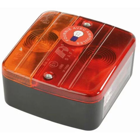 Luz trasera para remolque 4 funciones con bombillas suministradas - AUTOBEST - 240341
