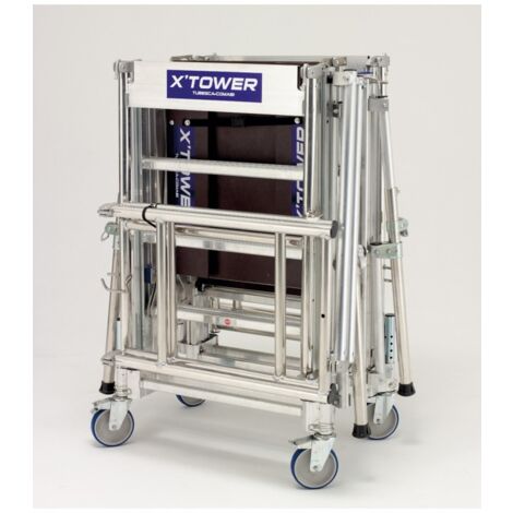 Andamio telescópico TUBESCA X'Tower - Altura 4m, con suelo - 22405520