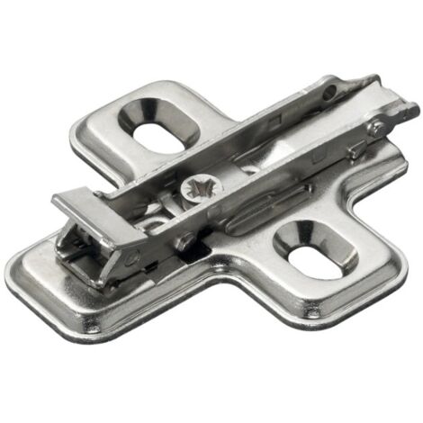 Base de montaje en cruz con cierre rápido 37 x 32 mm taladro para atornillar 0 mm acero - SALICE - BAV3M09F