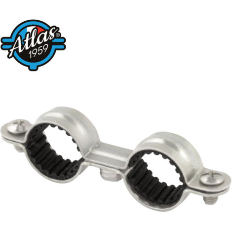 Collarín isofónico doble Atlas de acero galvanizado - Ø 10 - Caja de 100 - SCELL-IT - CDI10 (1/3)