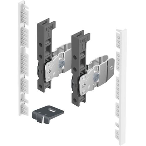 AvanTech YOU Kit de conectores para fachada interior a cortar a medida - Altura 139 mm - Blanco - HETTICH - 9257616