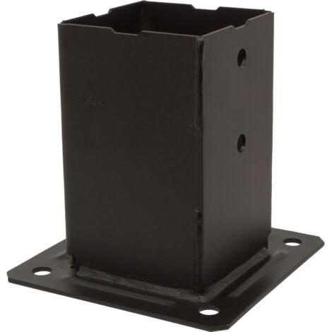 Base cuadrada para poste de jardín - 70x70 mm - Acabado negro - SIMPSON - PPJBT70PB