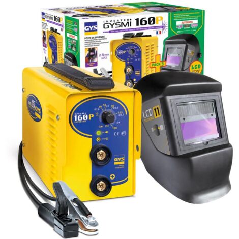 Unidad de soldadura de electrodos GYS Inverter - GYSMI 160P + Techno 11 Máscara LCD - 030435