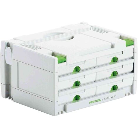 Festool – Cajas de almacenamiento para herramientas con 6 cajones extraíbles – Dimensiones 395 x 295 x 210 mm – 491984 (1/4)