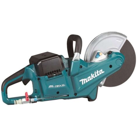 Makita – Cortadora 36V 230 mm sin batería – Motor sin escobillas – Profundidad de corte ajustable – Sistema de suministro de agua (1/5)