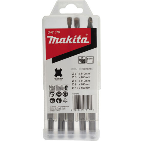 Juego de 5 brocas MAKITA SDS-Plus 2 brocas - D-61678