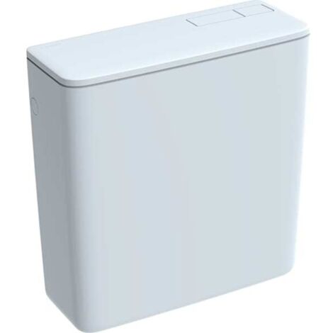 GEBERIT AP128 depósito visto - Descarga con doble botón, alimentación lateral - 128.317.11.5