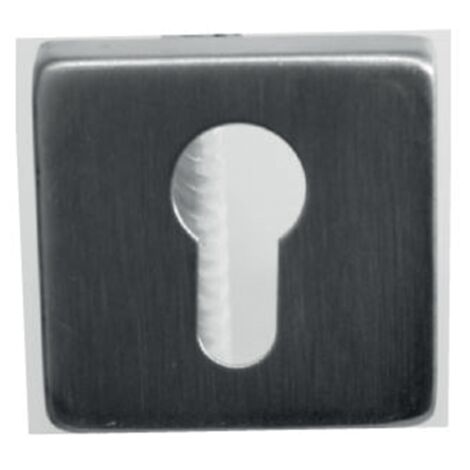 Par de rosetas cuadradas acero inoxidable 304 53 x 53 mm - llave i - 653