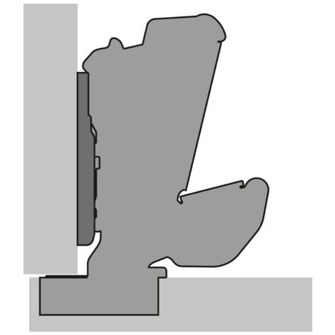 Bisagra HETTICH Sensys 8657i - Base 12,5 mm TH 52 - Para atornillar - 9099540