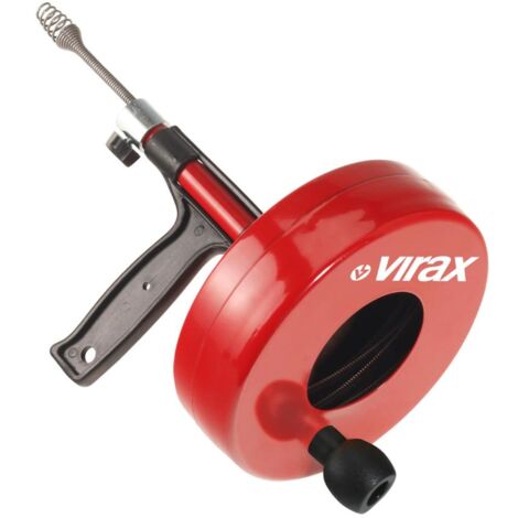 Desatascador manual VIRAX con tambor para tubos Ø25-50 mm - 290600