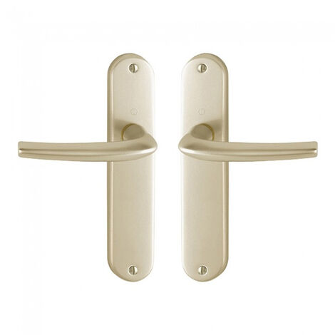 Juego de puerta San Diego 1191/347 HOPPE Alu Champagne F2 - Caño - 3230303