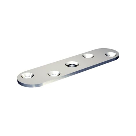 Placa de montaje de borde M10 MANTION - Agujero roscado - 25x100 mm - 0036