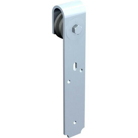 Soporte de rodillo Zytel fijación plana 0017 MANTION SA - Hierro 40x6 mm - Capacidad de la puerta 80Kg - 0017