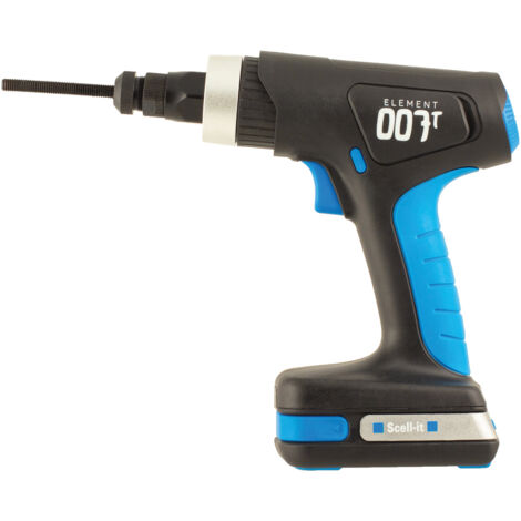 Herramienta de instalación 1 batería 18V 2Ah SCELL IT para tapón de cuerpo hueco sin tornillos M4 - M8 - E-007-T-1XBAT