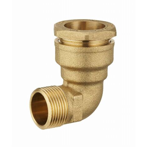 Codo de latón para tubo de polietileno macho M1' (26x34) NOYON & THIEBAULT - Ø 32 mm - 1724-3226L1