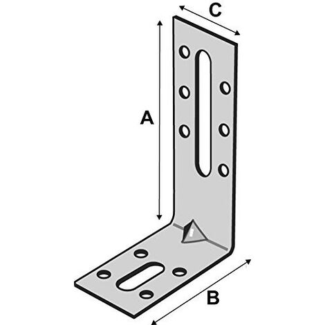 Soporte de fijación con refuerzo SIMPSON - A100xB55xC30 - espesor 2,5 mm - EFIXR1053