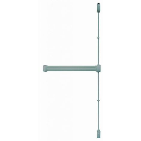 Cerradura antipánico de 3 puntos de aluminio anodizado JPM Fluid superior/inferior/lateral - 900 mm - FL3090-01-0A