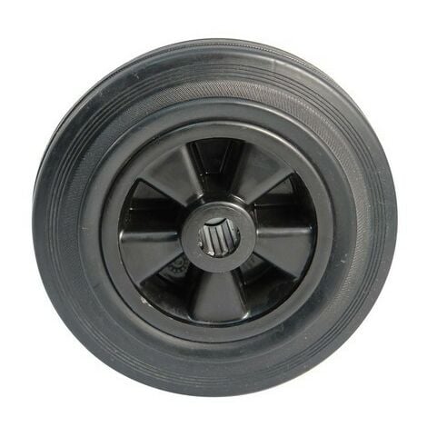 Rueda de goma negra Ø 200 x 50 AVL - Capacidad de carga 200 kg - 208200ARR