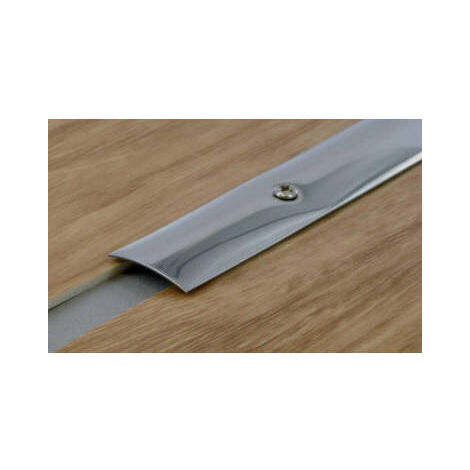 Umbral atornillado plano 45 mm acero inoxidable brillante 0,93 m 3M BRICOLAGE - 70.33.02