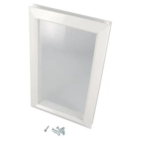 Ventana rectangular de PVC blanco NICOLL - 380 x 225 mm - 203MI
