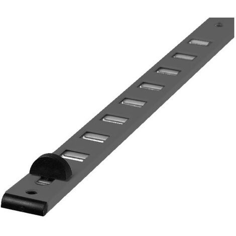 Rejilla corredera de aluminio 485/1 275mm 9005