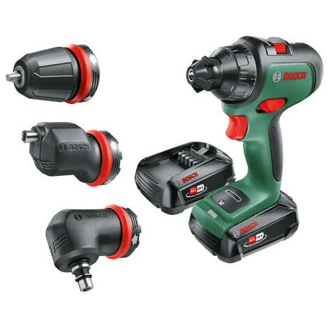 Taladro-destornillador BOSCH Advanced Impact 18 + 3 portabrocas + 2 baterías 2,5 Ah + cargador - 06039B510B