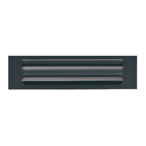 Carta aislada de entrada GOETTGENS - 236x30 mm - negro ral 9005 - T602E0000