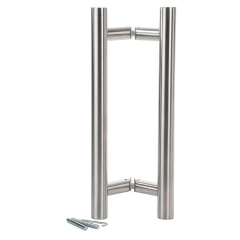 Tirador / Barra Vertical 1800 mm Oblicuo Acero inoxidable 316 Par