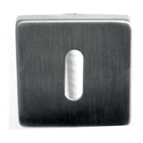 Par de rosetas cuadradas acero inoxidable 304 53 x 53 mm - llave L - 652