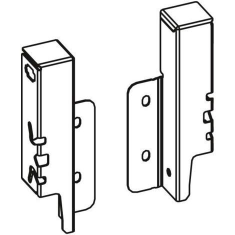 Juego de conectores de panel trasero HETTICH ArciTech blanco - 126 mm - 9149280