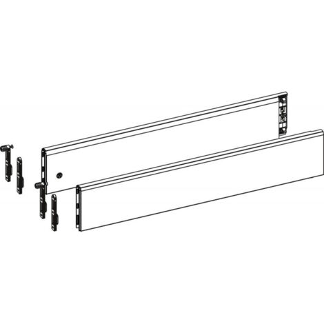 HETTICH ArciTech Juego de tapa para cajón 186/94 o 218/126 mm - L.500 mm - Blanco - 9122922