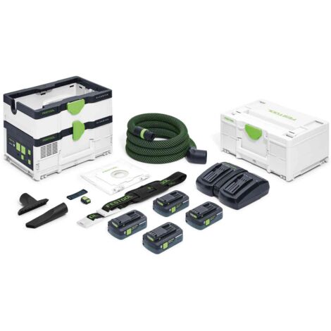 576944 Festool Aspirador profesional a batería CLEANTEC CTLC SYS HPC 4,0 I-Plus
