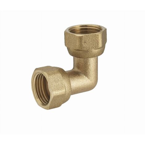 Codo doble hembra de latón tuerca libre F3/8 (12x17) NOYON & THIEBAULT - 803727