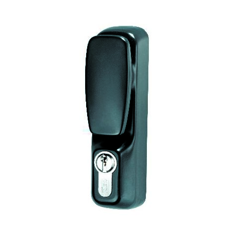 ISEO Juego de pomos de cilindro grandes antivandálicos - Negro - 94012005T