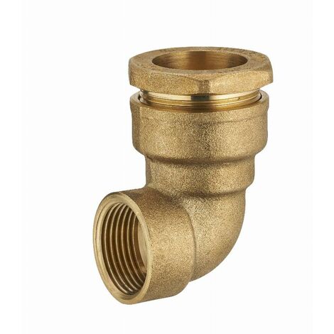 Codo de latón para tubo de polietileno hembra F3/4' (20x27) NOYON & THIEBAULT - Ø 25 mm - 1723-2520L1