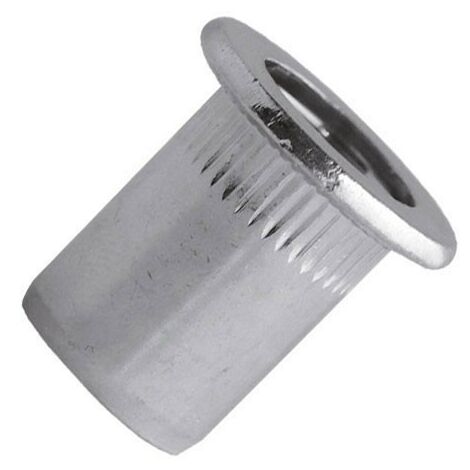 Tuerca de bloqueo de cabeza plana SCELL IT ØM5 acero cincado - L.16 mm - Øp.7 mm - Caja de 500 - TCD0540