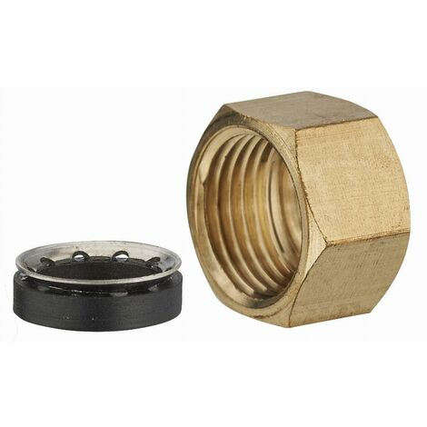 Tuerca de latón + junta hembra mixta F1/2' (15x21) para tubo de cobre NOYON & THIEBAULT - Ø 12 mm - 460G-1512L1 (1/2)