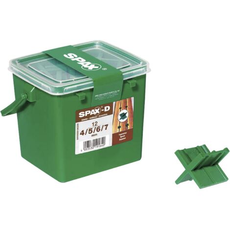 Spax France SAS Separadores para Terraza plástico 12 piezas neutro