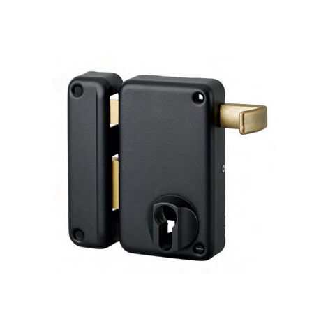 Cerradura vertical de superficie THIRARD - Tirador - Cilindro europeo - Izquierda - 75x130 - 009823