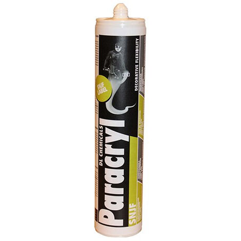 DL CHEMICALS Sellador acrílico Paracryl - Cartucho de 310 ml - Marrón - Paquete de 12 - 30002000