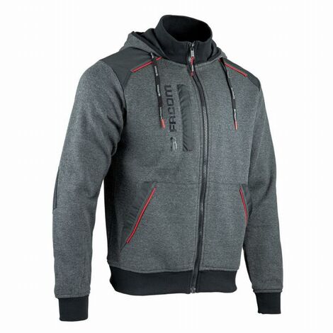 FACOM Jumper Gris/Negro/Rojo Sudadera con cremallera Talla S - FXWW8000E-S (1/4)