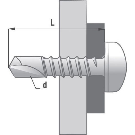 Comprar Tornillo Rosca Chapa 6,3X040Mm P16 Cinc Index 500 Pz| Ferreterias  Industriales