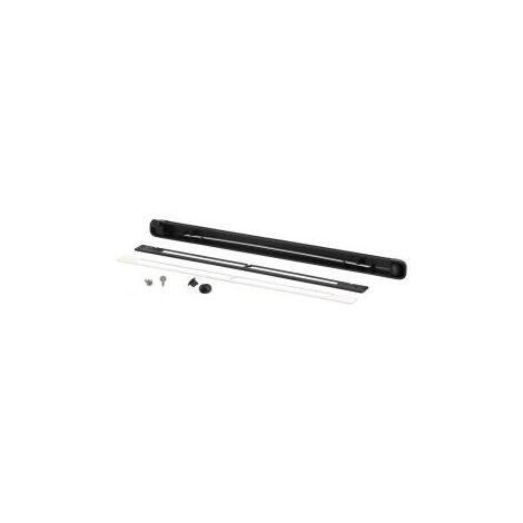 Kit entrada de aire regulable individual 22m³ + Tapa tornillos + tornillos NICOLL - Negro - 1KVR122N (1/2)