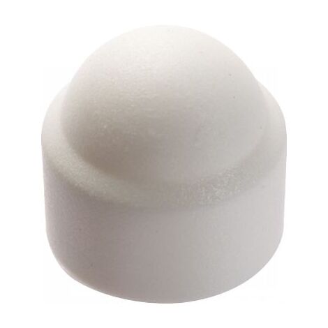 Caja de 100 tapones de tuerca hexagonales blancos Ø 12mm ACTON - 8560112