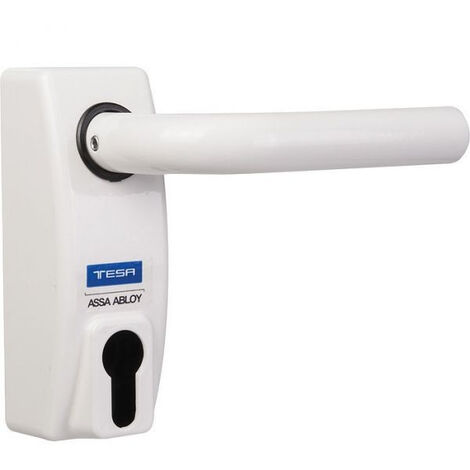 TESA manilla reversible con cerradura de llave - Blanco - MMODMBSCBL